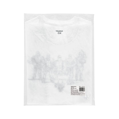Playera cuello redondo para hombre, blanca, CH · vista 5