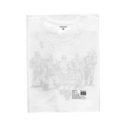Playera cuello redondo para hombre, blanca, M · vista 5
