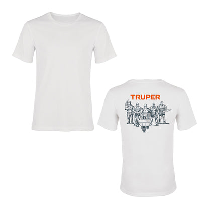 Playera cuello redondo para hombre color blanco en talla G