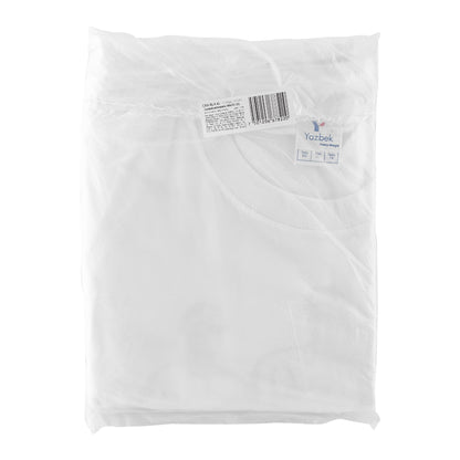 Playera cuello redondo para hombre color blanco en talla EG