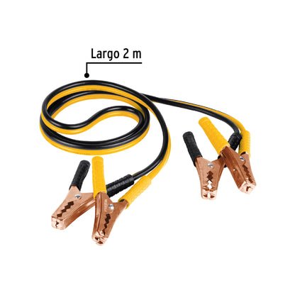 Cables pasa corriente de 2 metros 125 A calibre 10 AWG