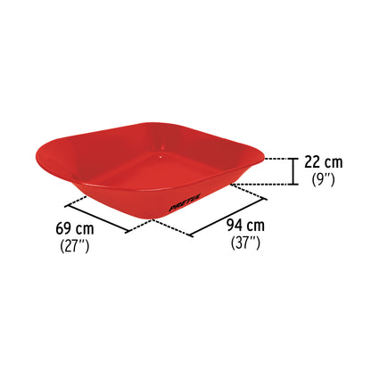 Carretilla 4.5 ft³ llanta sólida roja