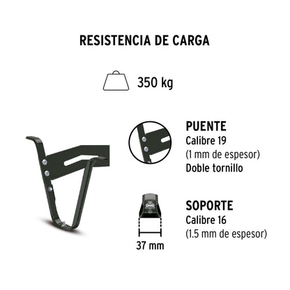 Carretilla 4.5 ft³ llanta sólida roja