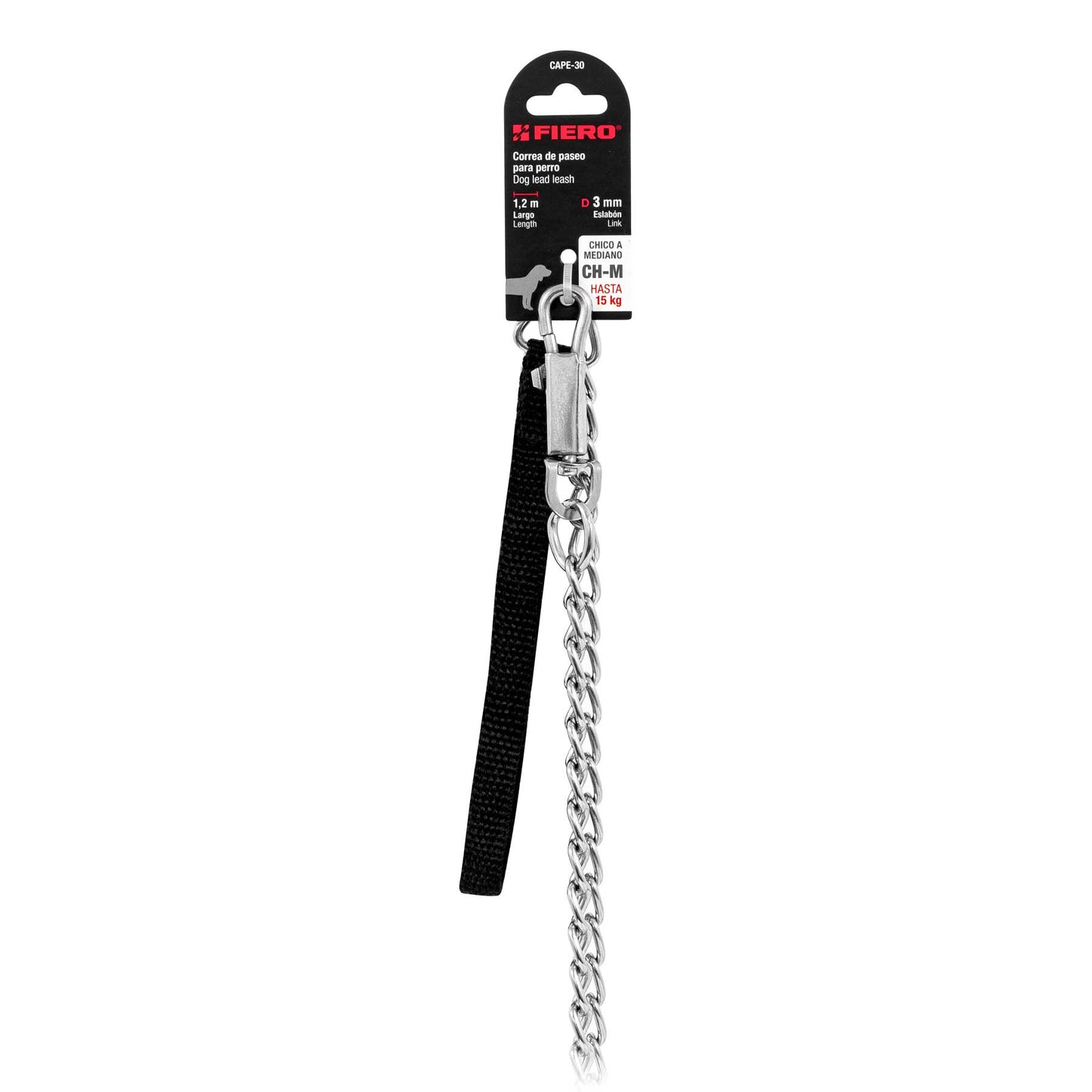 Cadena de paseo para perro 3 mm