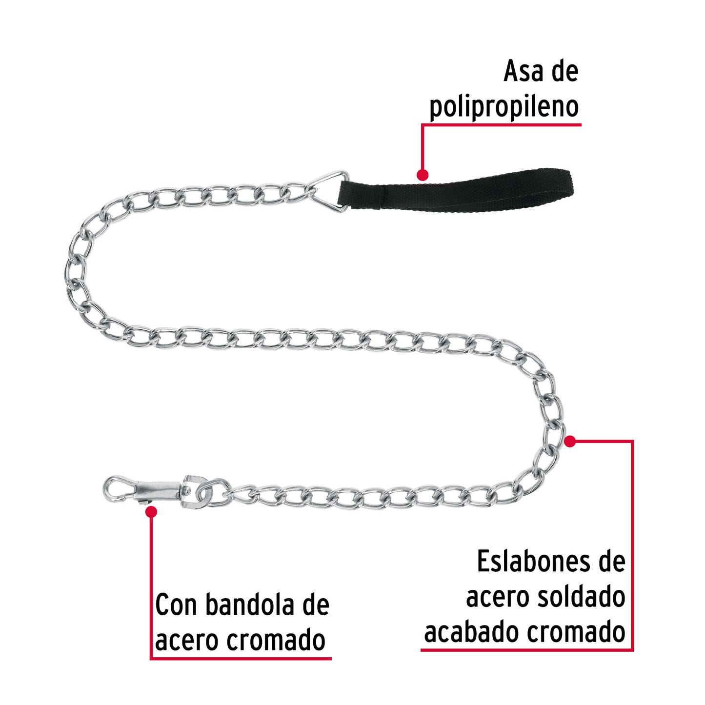 Cadena Paseo Perro Talla Extragrande