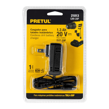 Cargador de baterías de ion litio de 20 V para TALI-20P