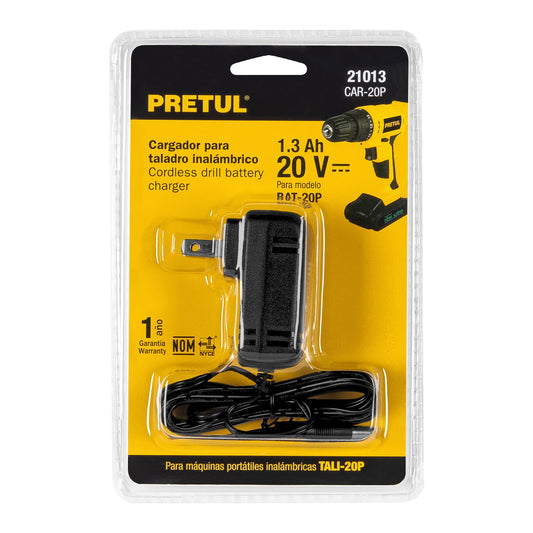 Cargador de baterías de ion litio de 20 V para TALI-20P