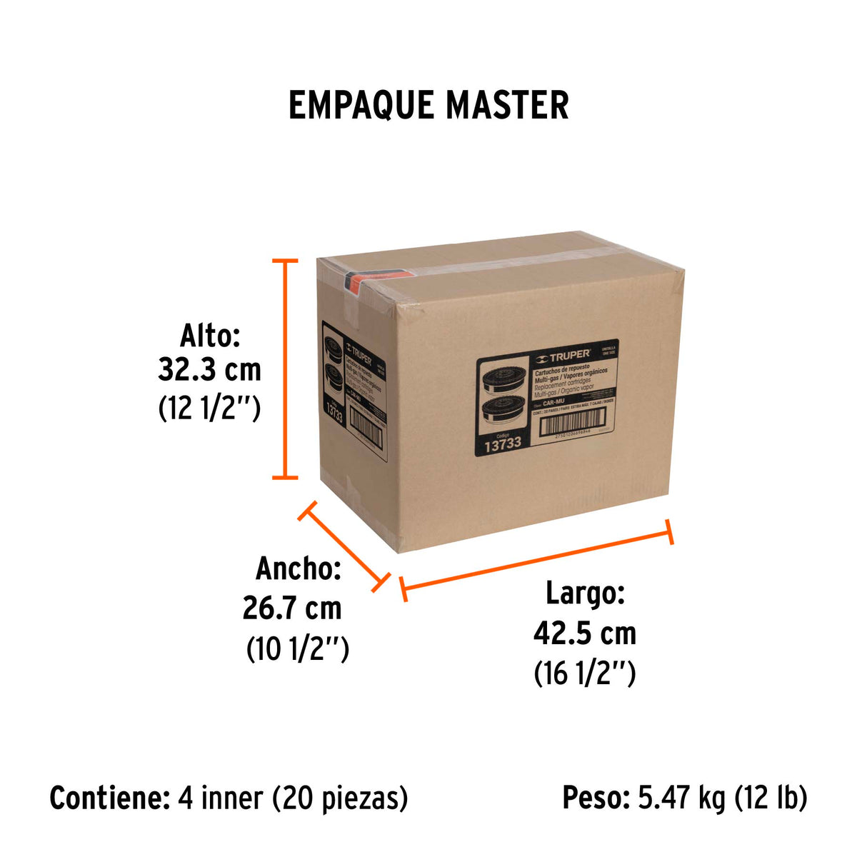 2 cartuchos de repuesto multi gas - SKU 13733