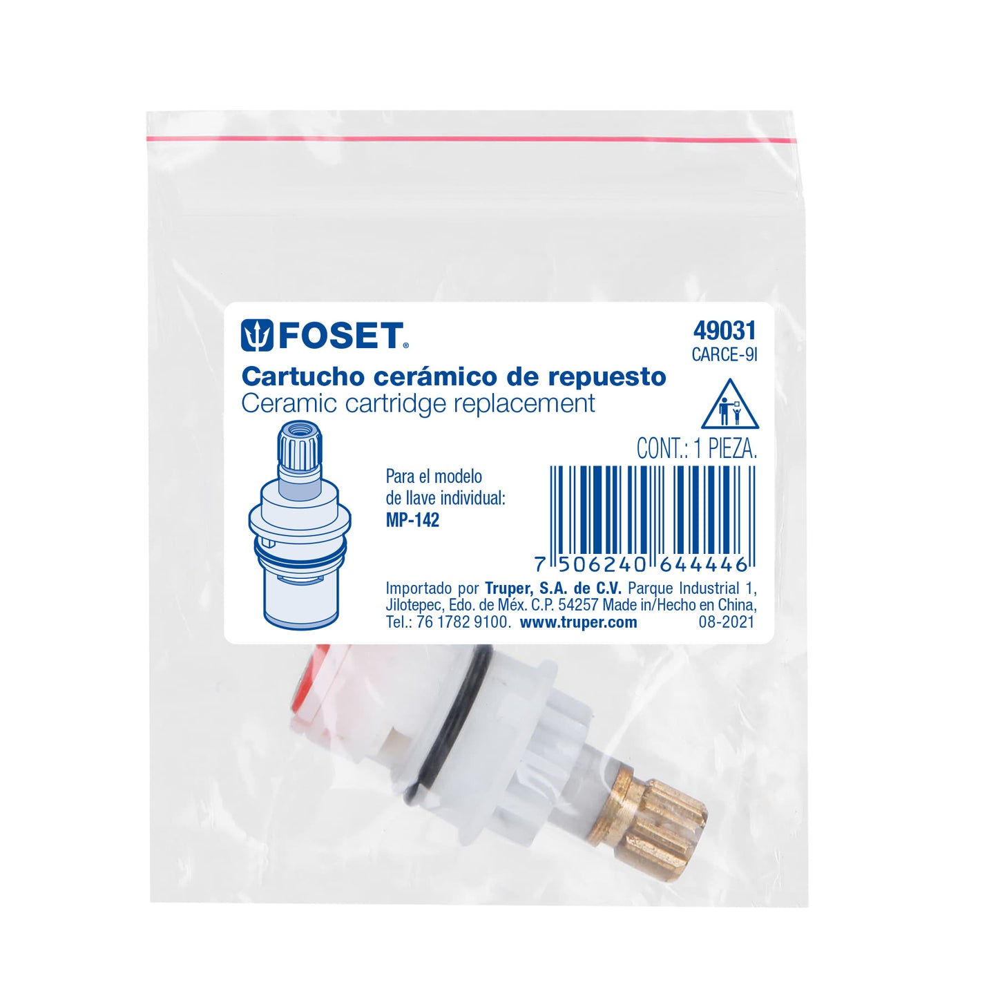 Cartucho cerámico para llave MP-142