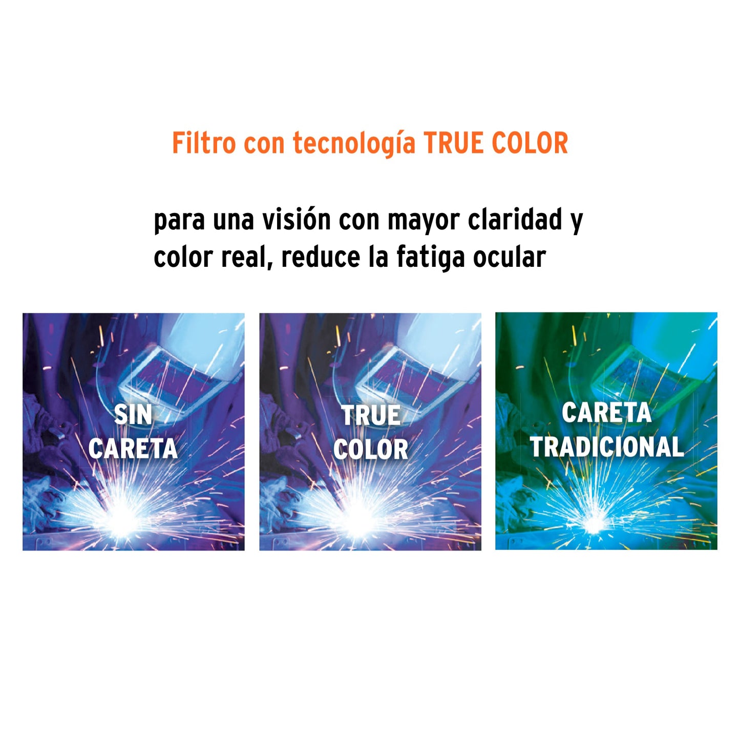 Careta electrónica para soldar sombra 9-13 negra