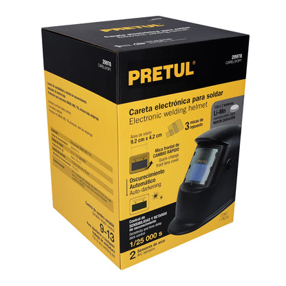 Careta electrónica para soldar 9-13 semiprofesional Semiprofesional