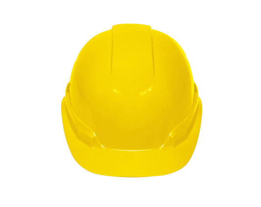 Casco de Seguridad Ajuste de Matraca Amarillo