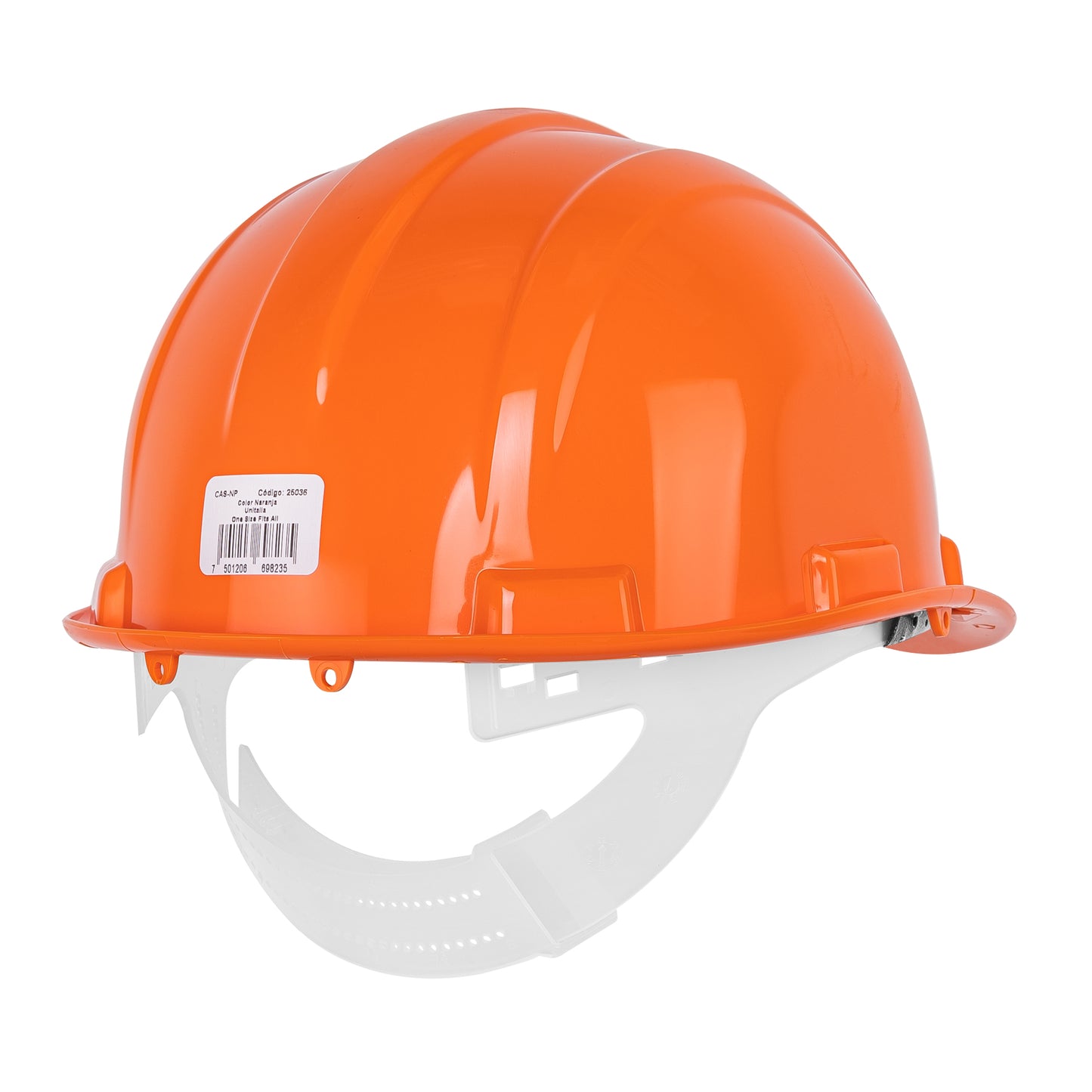 Casco de Seguridad Industrial con Ajuste por Intervalos  Naranja