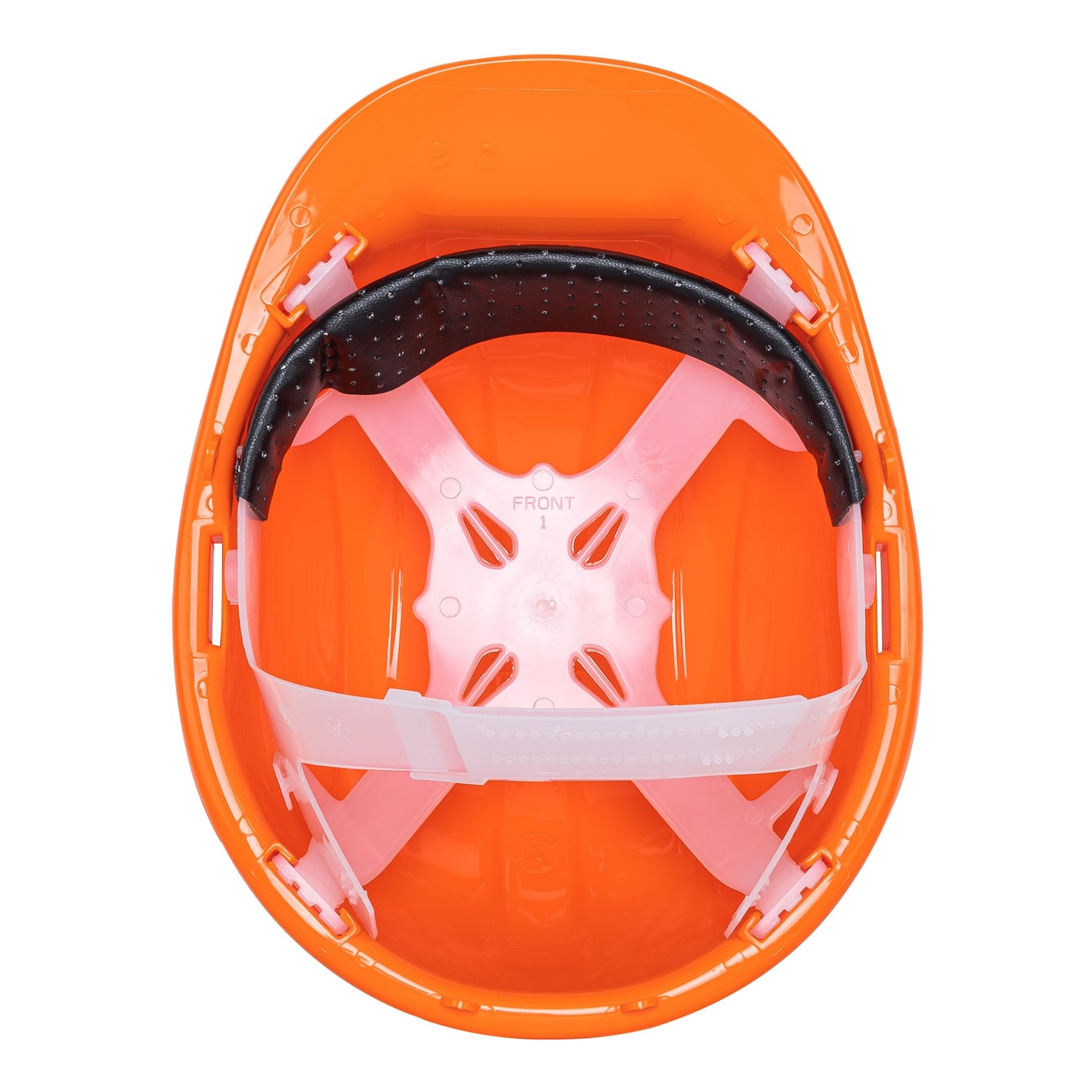 Casco de Seguridad Industrial con Ajuste por Intervalos  Naranja