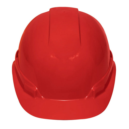 Casco de Seguridad Industrial con Ajuste de Matraca Rojo