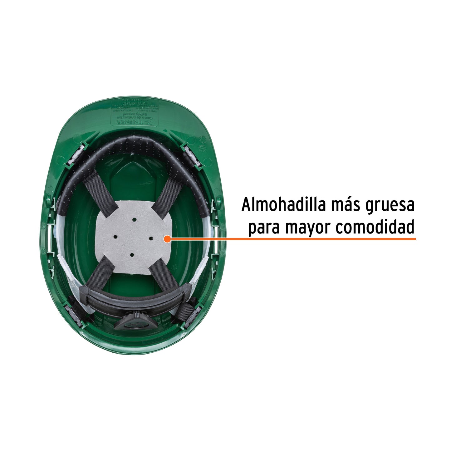 Casco de Seguridad Industrial con Ajuste de Matraca  Verde
