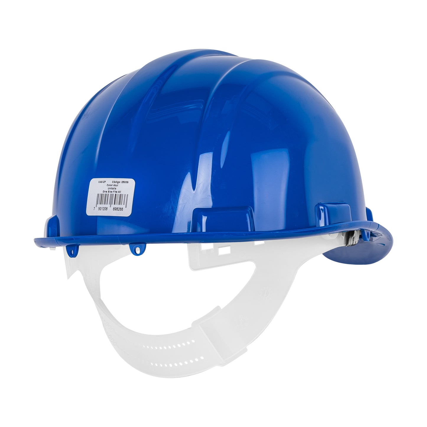 Casco de Seguridad Industrial con Ajuste por Intervalos  Azul
