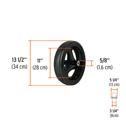 Carretilla Llanta Sólida de 5ft3