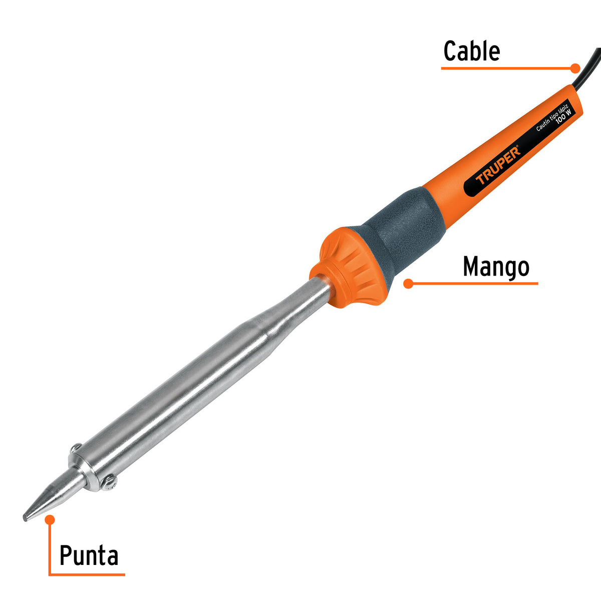 Cautín de 100 W tipo lápiz para trabajo pesado