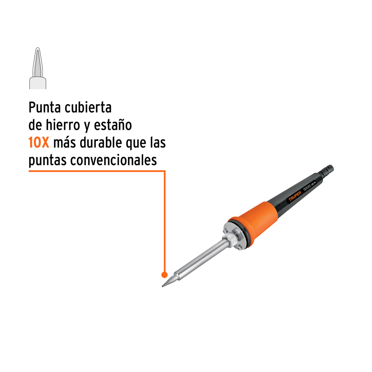 Cautín de 25 W tipo lápiz para electrónica