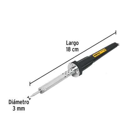 Cautín de 30 W tipo lápiz con accesorios para trabajo ligero