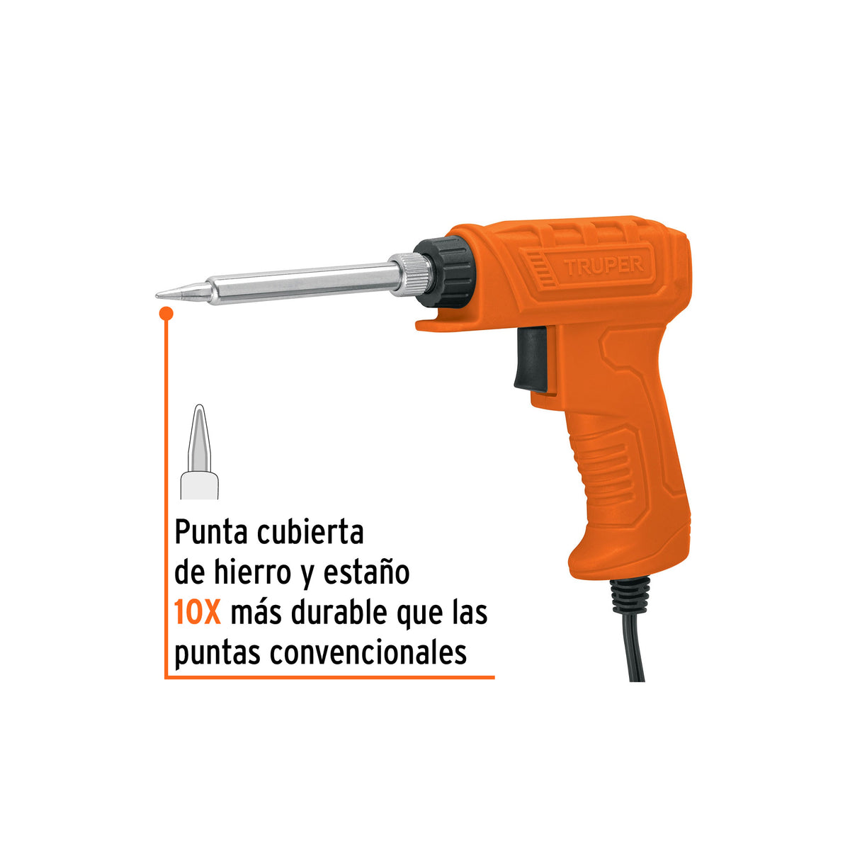 Cautín de 40 W tipo pistola para electrónica