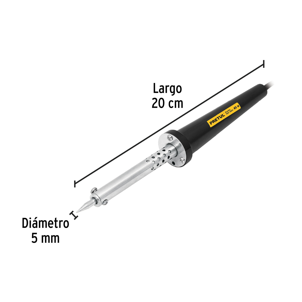 Cautín de 45 W tipo lápiz para trabajo medio