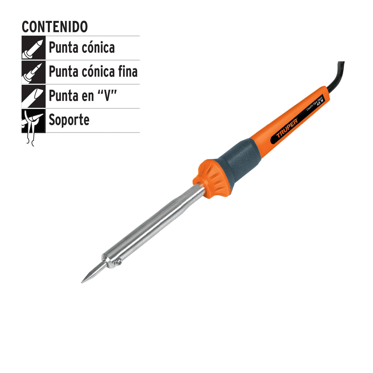 Cautín de 45 W tipo lápiz para trabajo medio