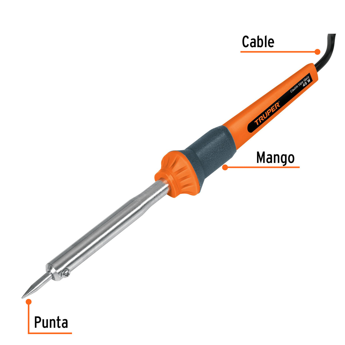Cautín de 45 W tipo lápiz para trabajo medio