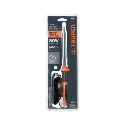 Cautín de 80 W tipo lápiz para trabajo pesado