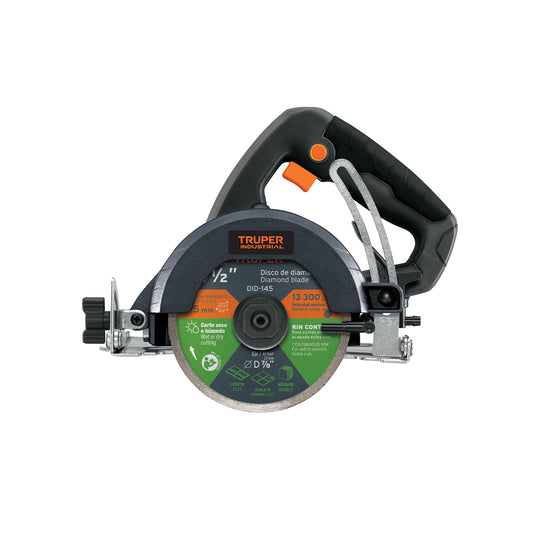 Cortadora para azulejos, 4-1/2", 1500W, TRUPER INDUSTRIAL