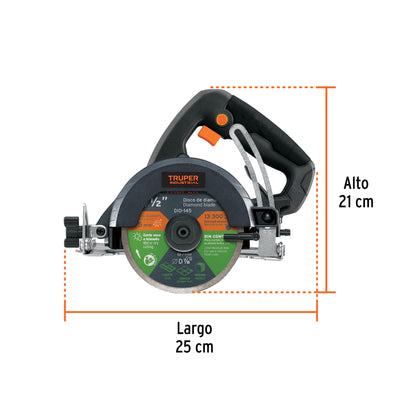 Cortadora para azulejos, 4-1/2", 1500W, TRUPER INDUSTRIAL · vista 3