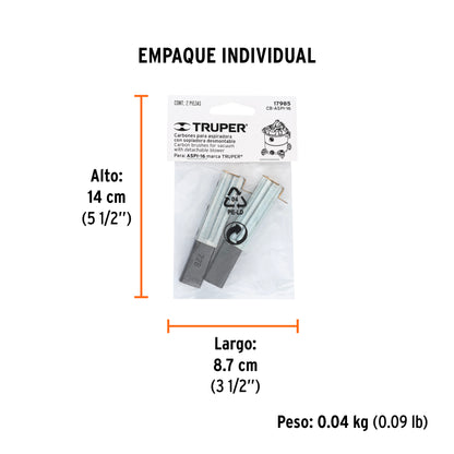 2 carbones para ASPI-16 - SKU 17985