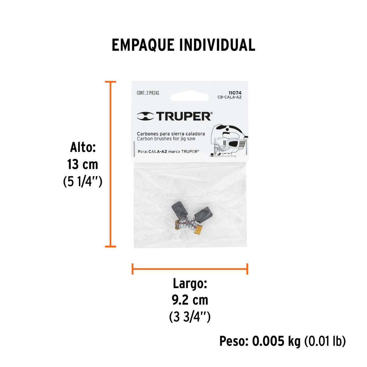 2 carbones para CALA-A2 - TRUPER - SKU 11074