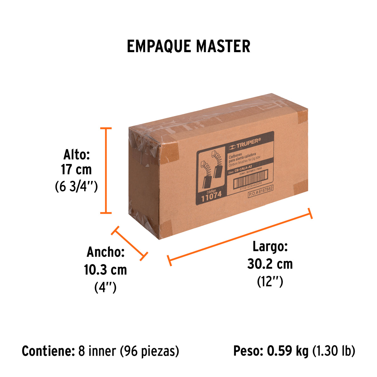 2 carbones para CALA-A2 - TRUPER - SKU 11074