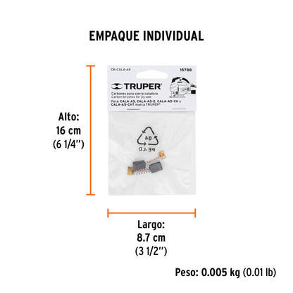 2 carbones para CALA-A5 - SKU 15788