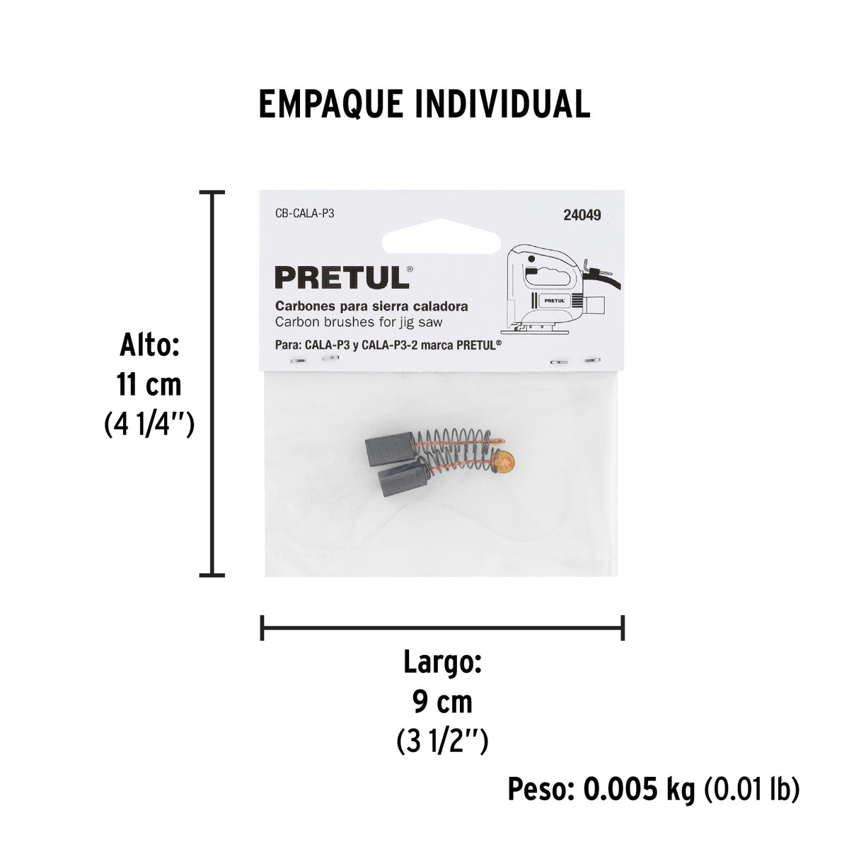 2 carbones para CALA-P3 - SKU 24049