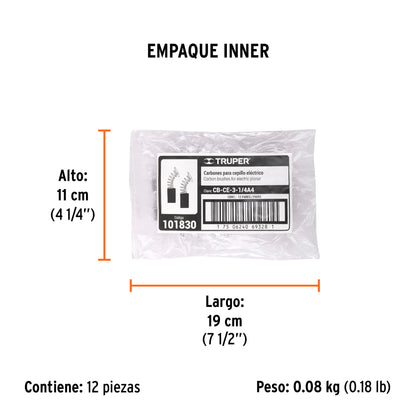 2 carbones para CEPEL-3-1/4A4 - SKU 101830