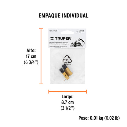 2 carbones para CEPEL-3-1/4N - SKU 13446