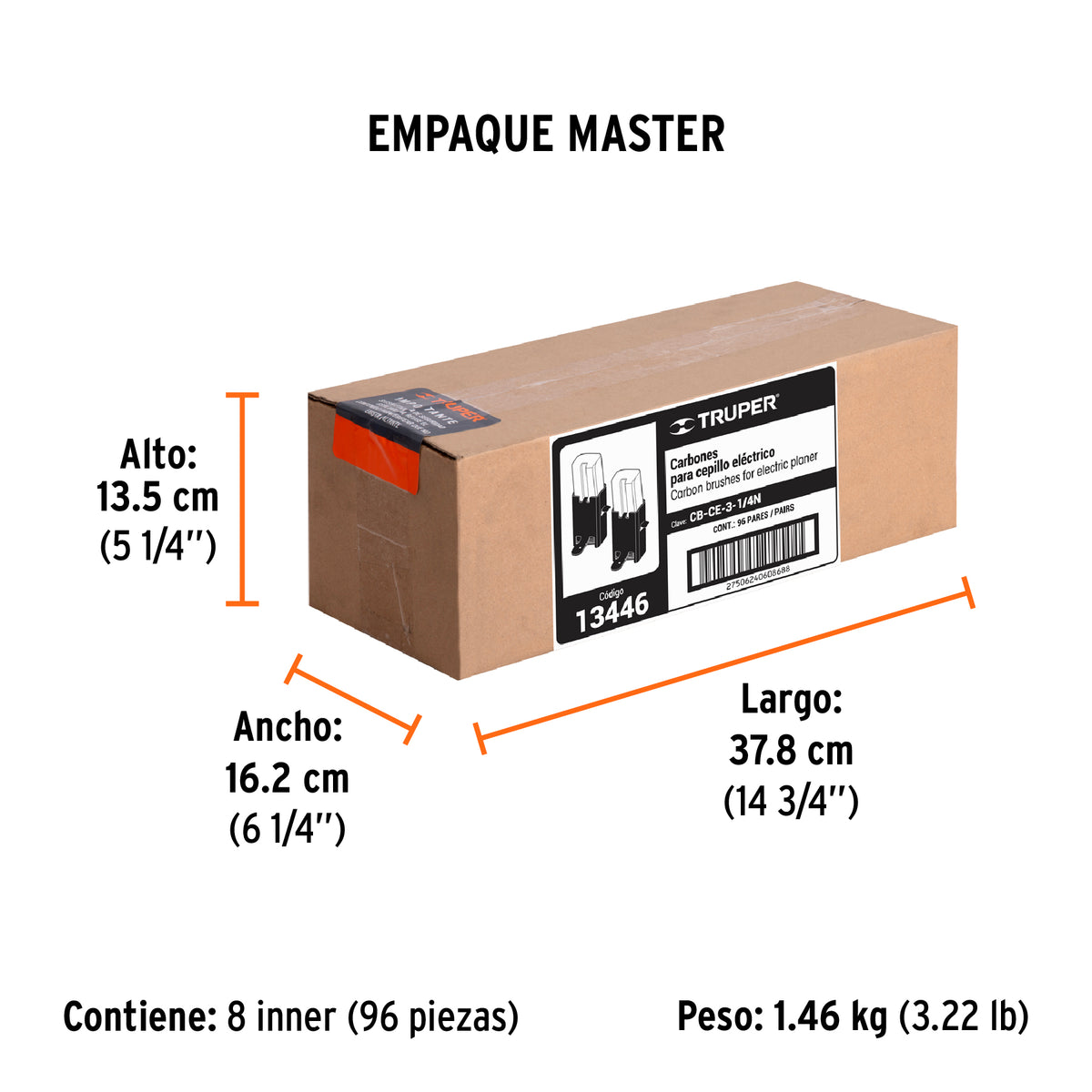 2 carbones para CEPEL-3-1/4N - SKU 13446