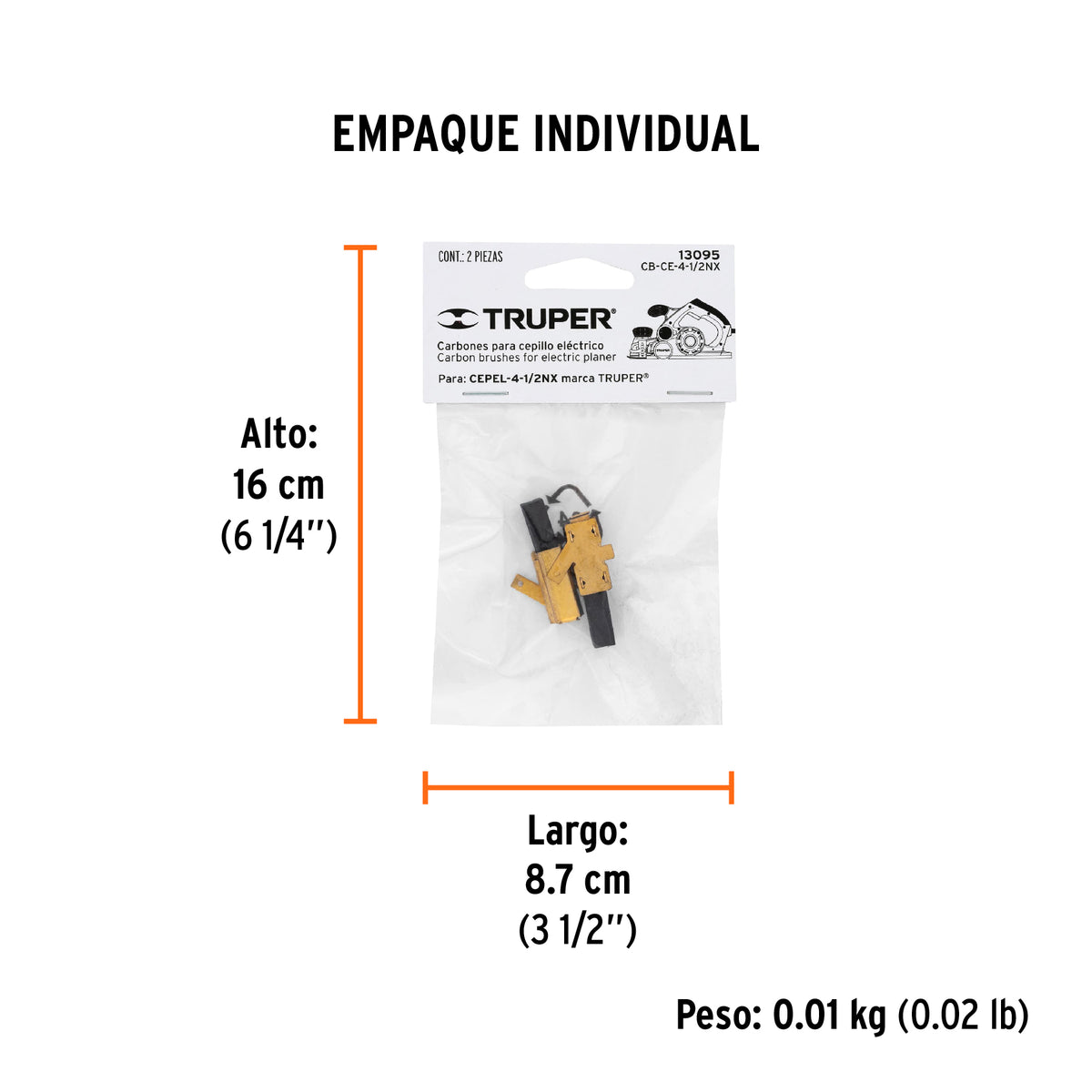 2 carbones para CEPEL-4-1/2NX - SKU 13095