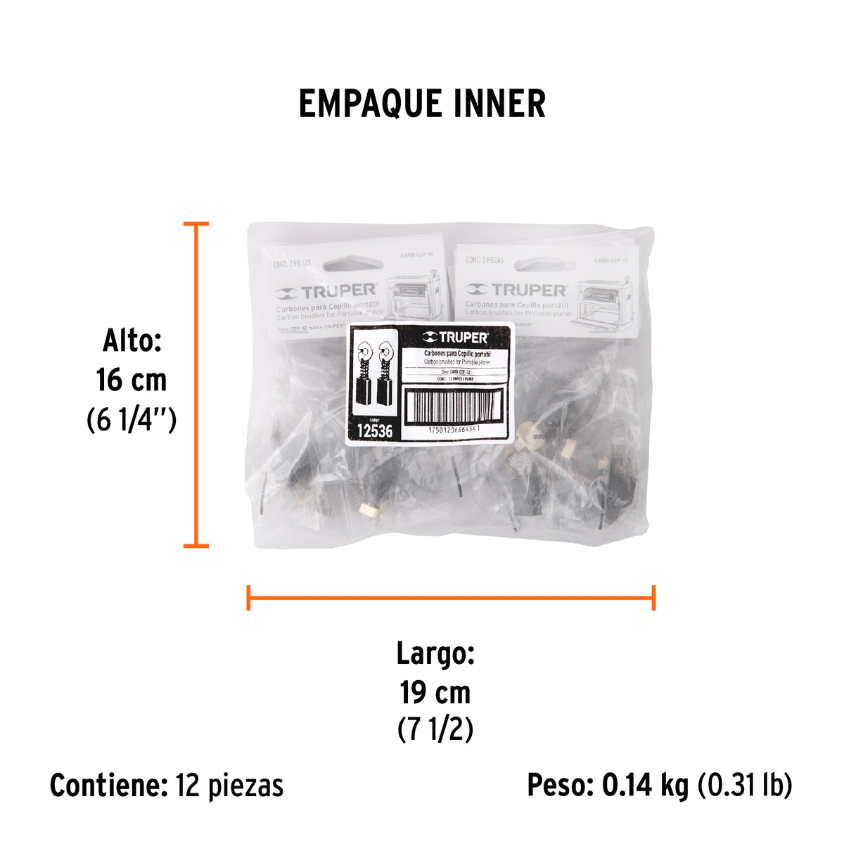 2 carbones para CEP-12 - SKU 12536
