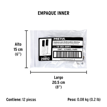 Bolsa con 2 carbones de repuesto para DES-300P3 · vista 3