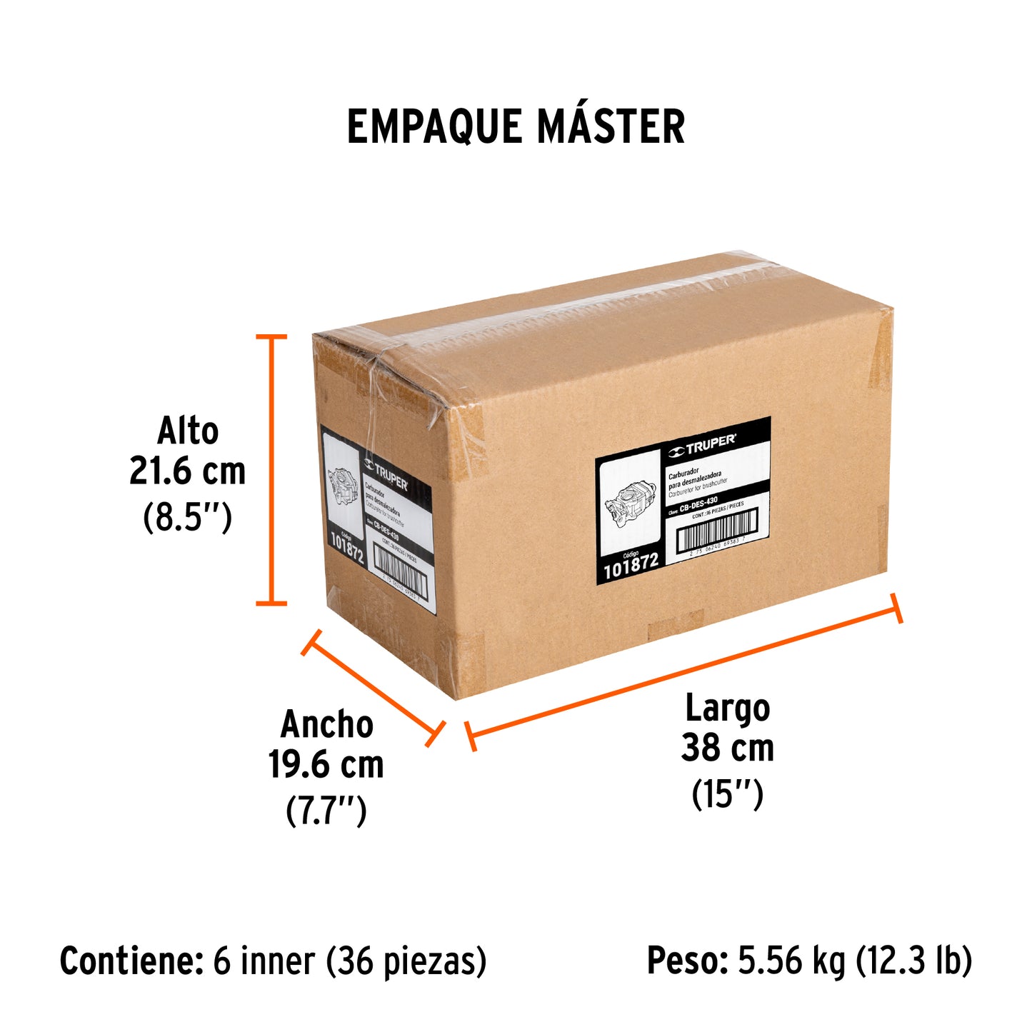 Carburador para desmalezadora a gasolina DES-430 - SKU 101872