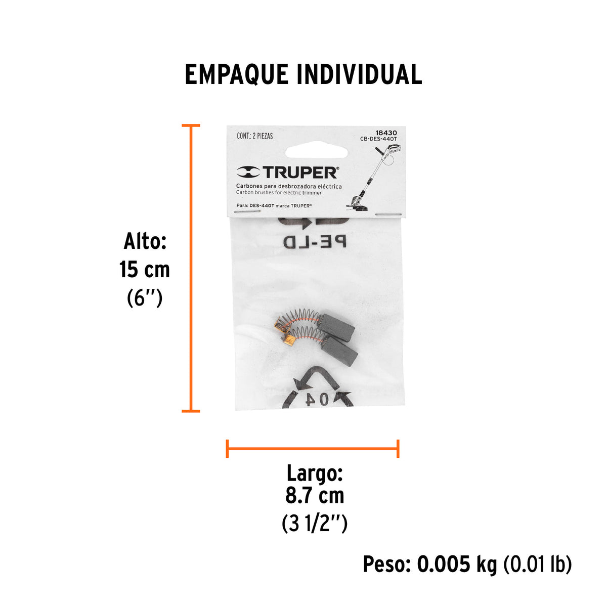 2 carbones para DES-440T - SKU 18430