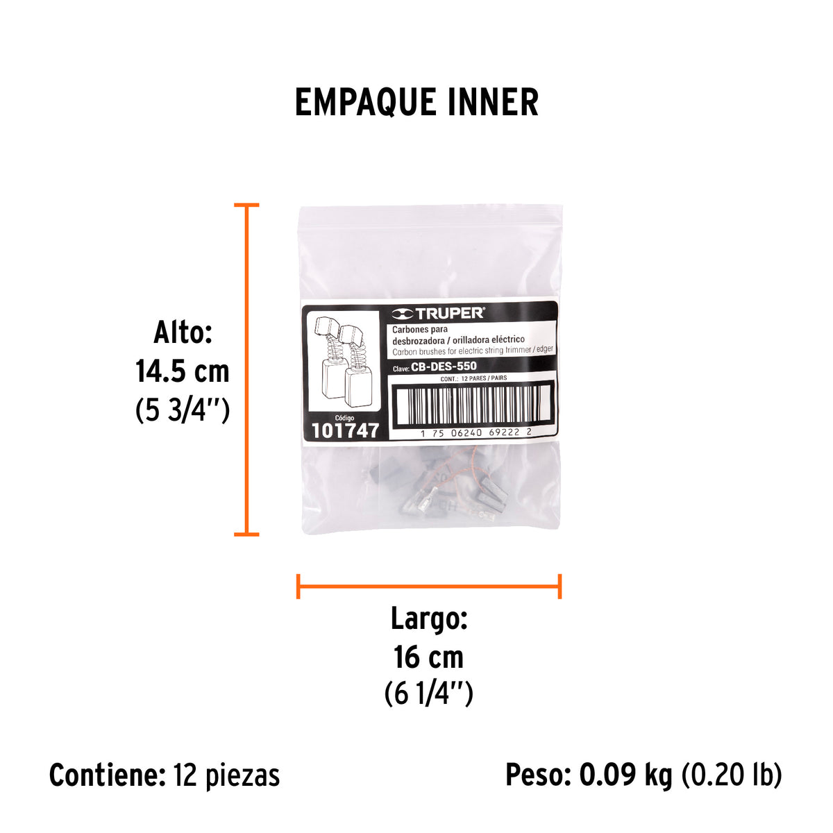 2 carbones para DES-550 - SKU 101747