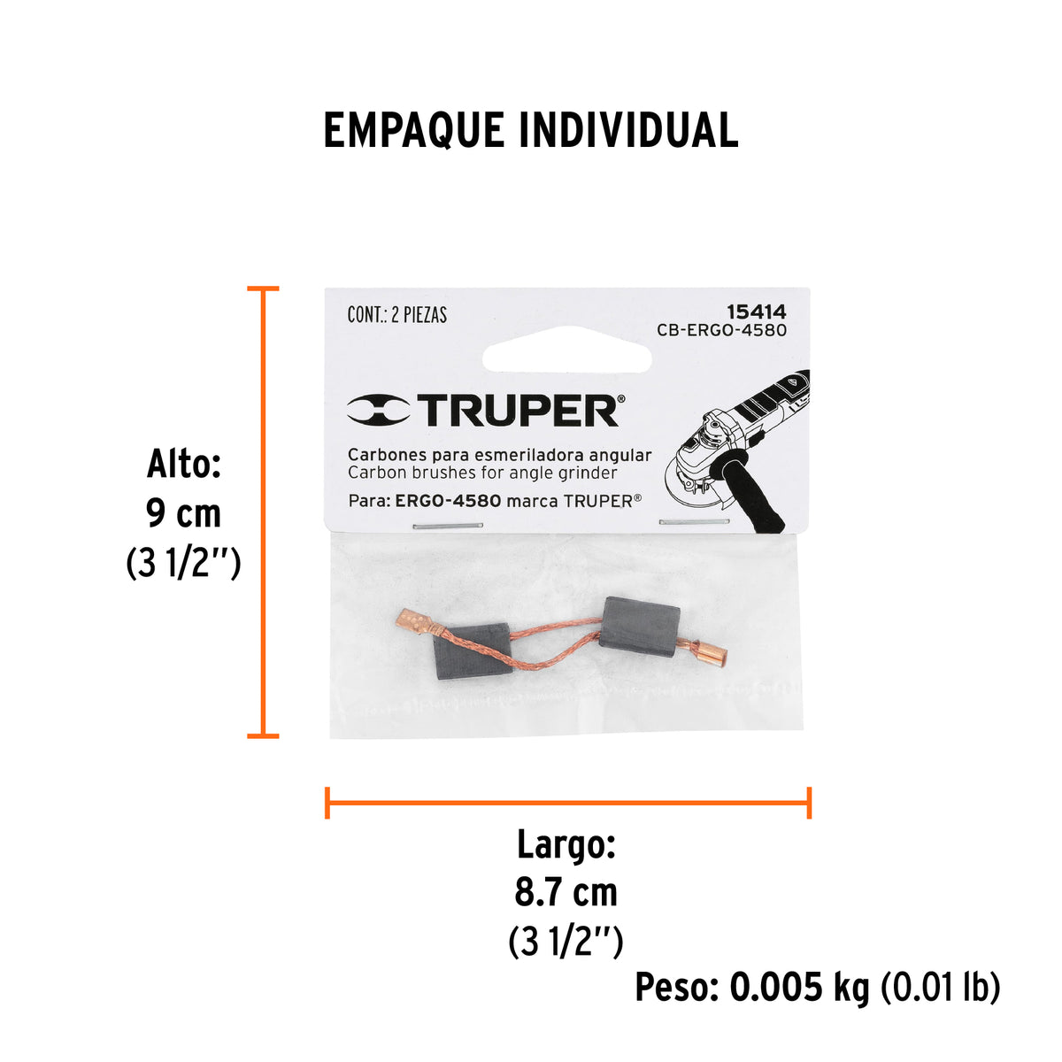 2 carbones para ERGO-4580 - SKU 15414