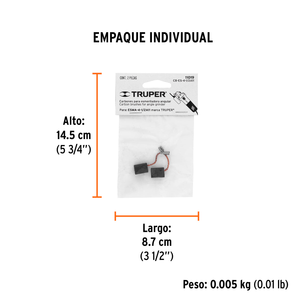2 carbones para ESMA-4-1/2A11 - SKU 11019