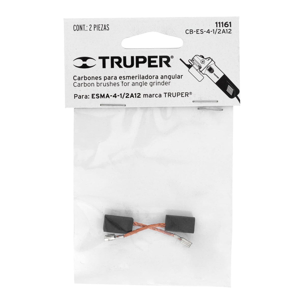 2 carbones para ESMA-4-1/2A12 - TRUPER - SKU 11161