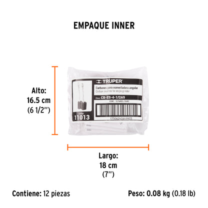 2 carbones para ESMA-4-1/2A9 - TRUPER - SKU 11013